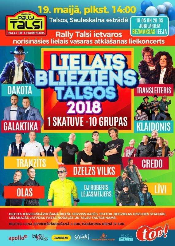 LIELAIS BLIEZIENS TALSOS 2018