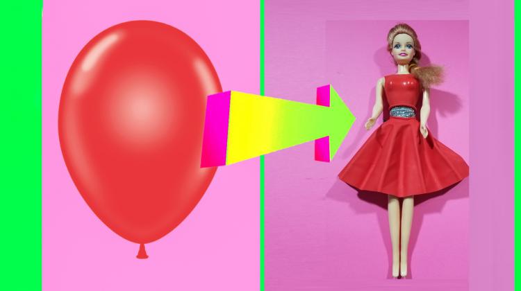 DIY Barbie Dresses with Balloons Making Easy No Sew Clothes for Barbies Creative