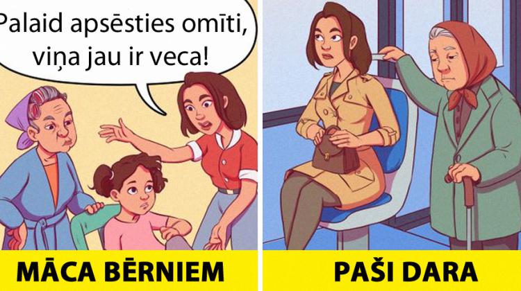 12 lietas, ko māca vecāki saviem bērniem, bet paši to neievēro