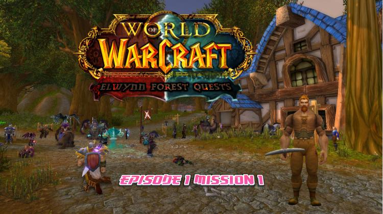 WoW Battle for Azeroth: Elwynn Forest S1 E1 Quest Beating Them Back!