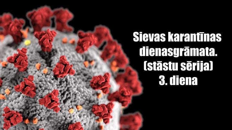 Patiess stāsts. Sievas karantīnas dienasgrāmata. Trešā diena.