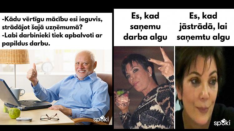 15 trāpīgas memītes par darbu, kolēģiem un algu