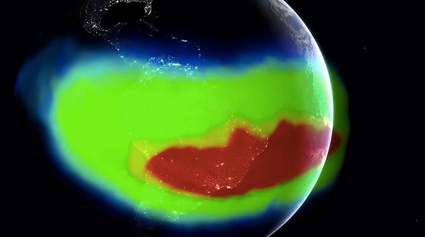 NASA pēta milzīgu, augošu magnētiskā lauka anomāliju