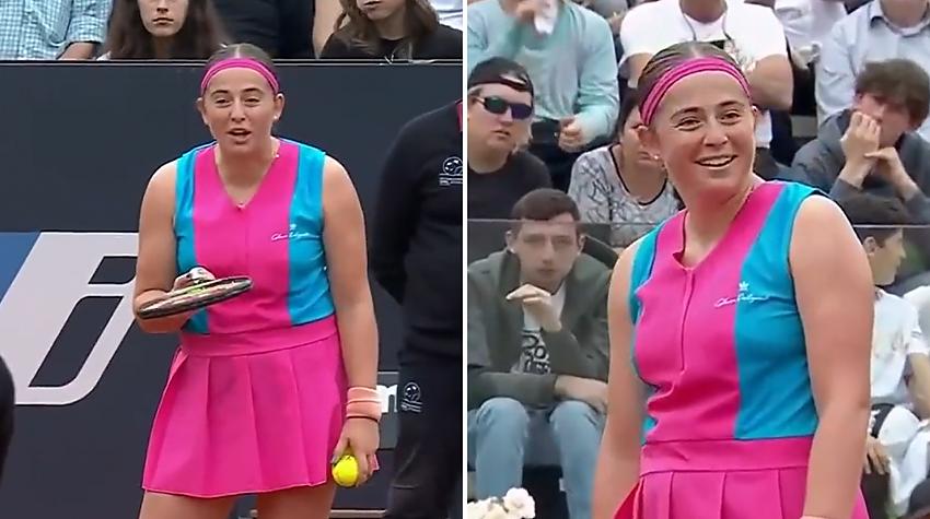 VIDEO ⟩ Ostapenko kārtējo reizi parāda, kā nevajadzētu uzvesties tenisa laukumā