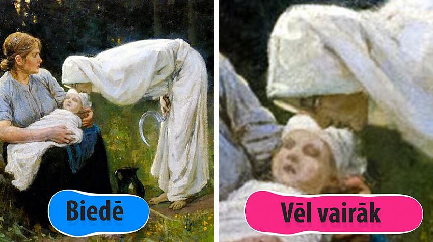 8 gleznas, kas izraisīs neizskaidrojumu nemiera sajūtu