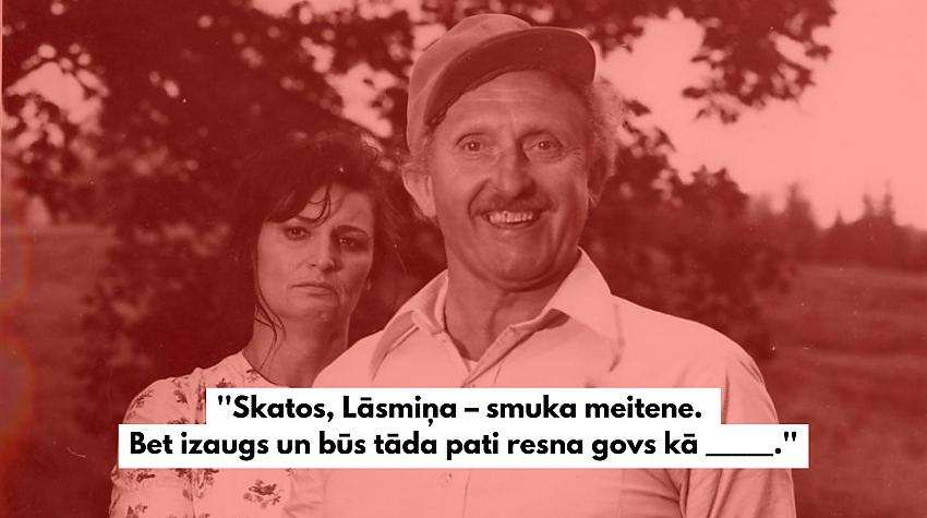 Tests: Cik labi tu atceries šos latviešu filmu zelta citātus?