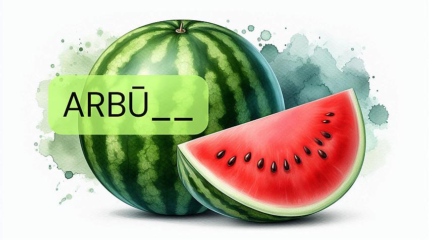 Tests: Vai vari ievietot pareizos burtus šajos augļu, ogu un dārzeņu nosaukumos?