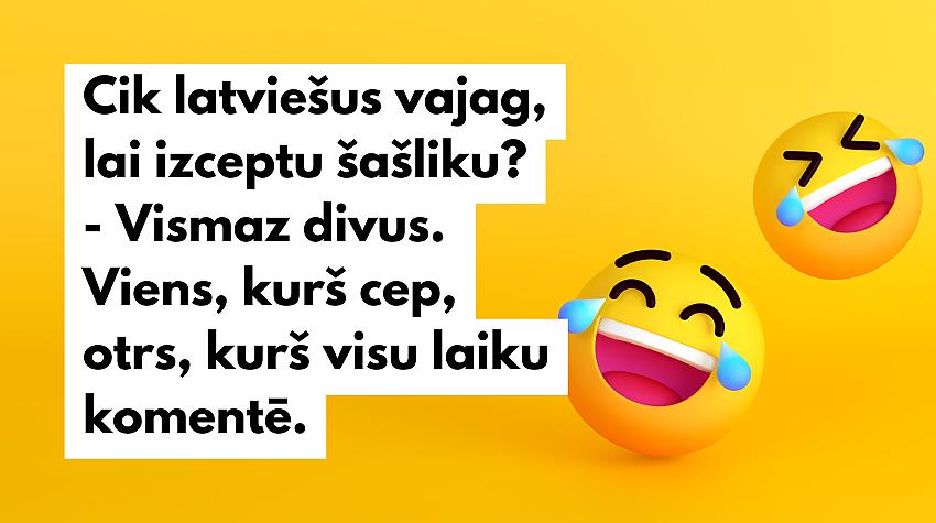 Smieklīgi joki par latviešiem un šašliku (10 joki)