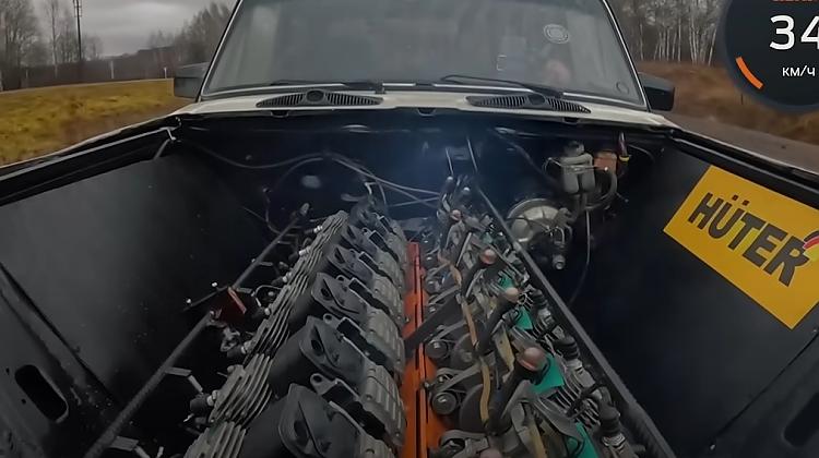 Krievu Lada iegūst V16 motoru, bet ne no Bugatti (+ VIDEO)