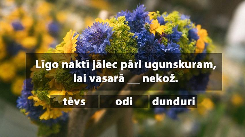 Tests: Vari pabeigt šos Jāņu dienas ticējumus?