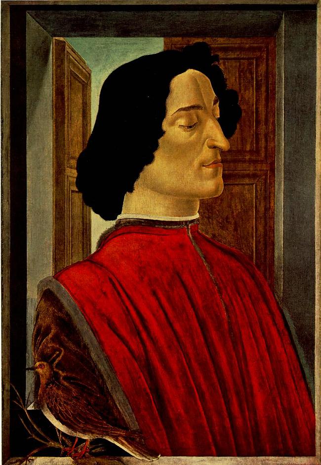 Džuljāno di Piero no Mediči Autors: historian Sandro Botičelli „Venēras dzimšana”