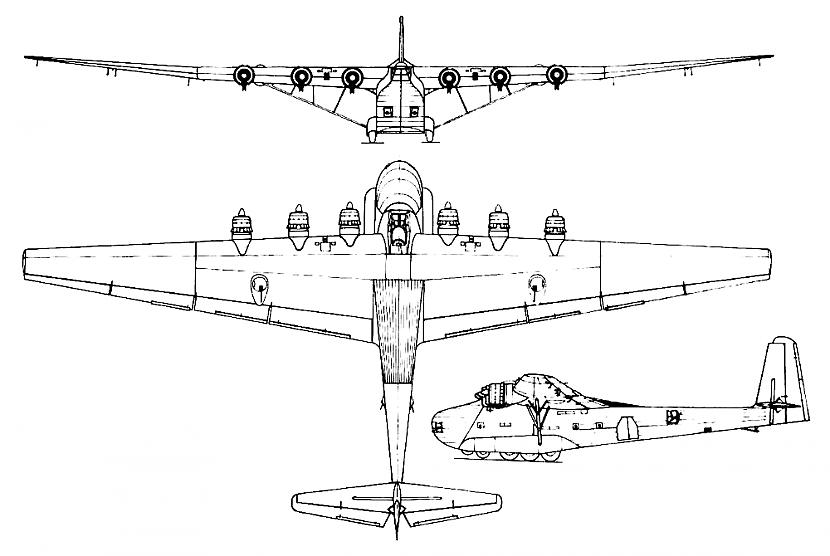 me 323 shema D Autors: Fosilija Messerschmitt Me 323