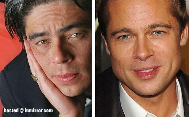 Benicio Del Toro vs Brad Pitt Autors: FANS007 Paskat, Cik Līdzīgi! :D