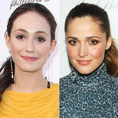 Emmy Rossum un Rose Byrne Autors: Hibrits Slavenības, kas ellīgi līdzinās citām slavenībām