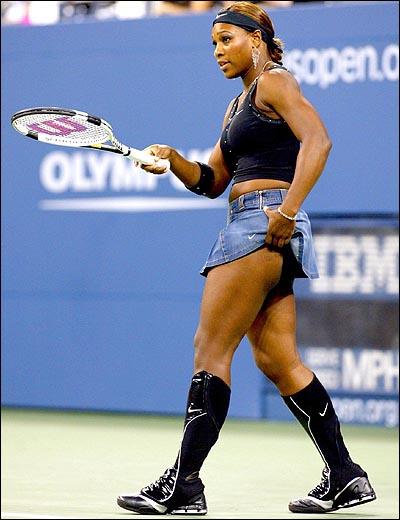 Serena WilliamsViena no... Autors: zaparozecss 10 Draudīgākie/Rupjākie sportisti