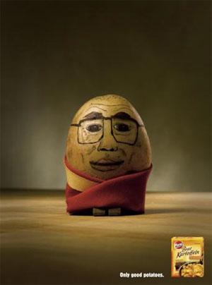 Pfanni Potatoheads Dalai Lama Autors: magenta 160 kreatīvas un uzmanību cienīgas reklāmas no visas pas