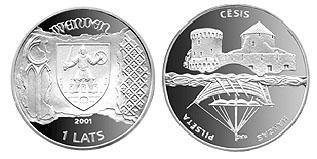 Piemiņas monēta quotCēsisquot Autors: smogs Latvijas nauda