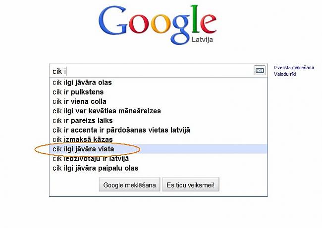  Autors: Moonwalker Ko latvietis meklē Google?