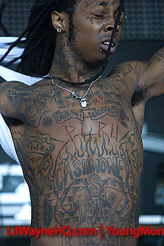 Kā jau jūs redzat  lil wayne... Autors: daqsha Lil wayne tetovējumi