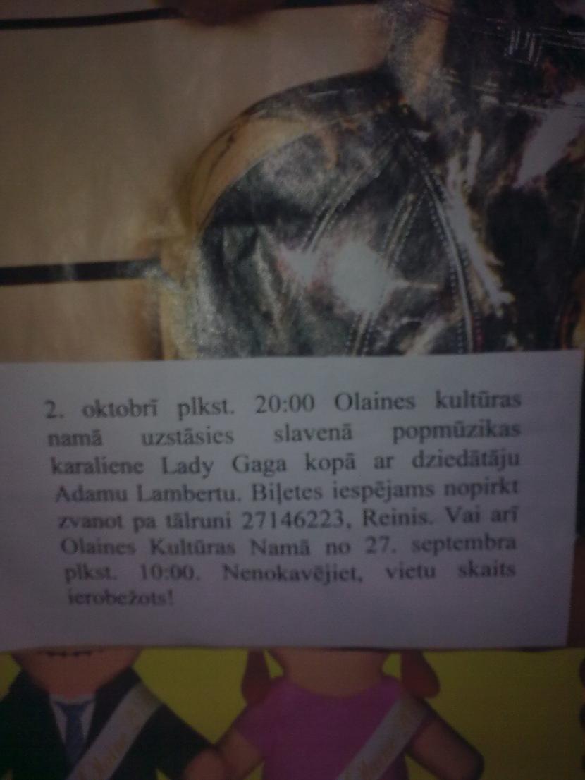  Autors: Tuptūuzis Lady GaGa Latvijā