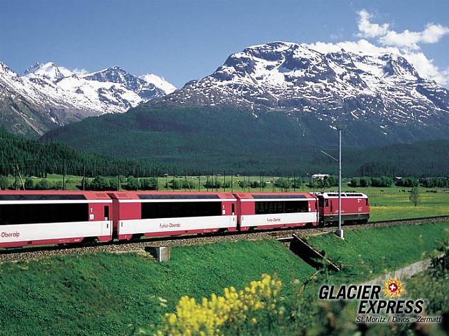 Glacier Express  1375 vienai... Autors: PRESS Luksusa vilcieni.