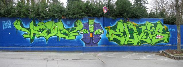  Autors: Fosilija ATOM graffiti art