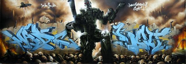 Terminator theme Autors: Fosilija KlarkKent graffiti art