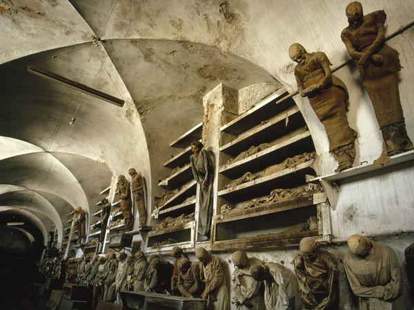Kapučina katakombas Itālija... Autors: exe Baisakās pasaules kapenes