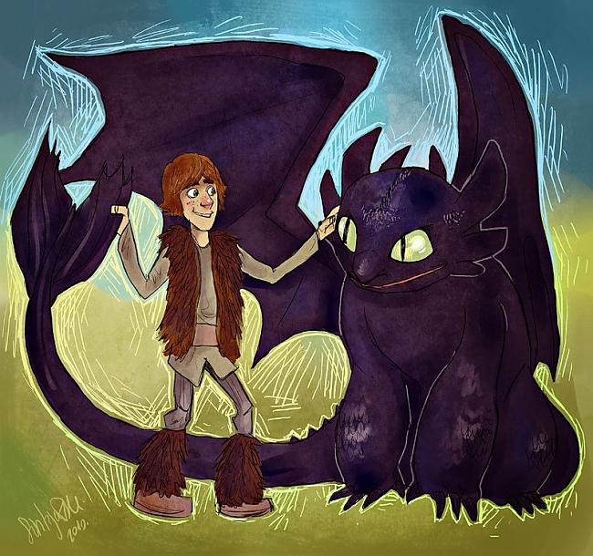 How to train your Dragon Autors: Bonkers Piemīlīgi zīmējumi, unikāls stiliņš!