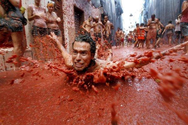 tomātu festivāls Spānijas... Autors: CherryBall 10 dīvainākie festuvāli pasaulē