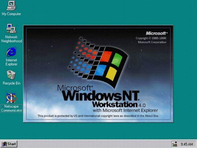 1996  Windows NT 40 Autors: Benjaminsh Windowsa evolūcija