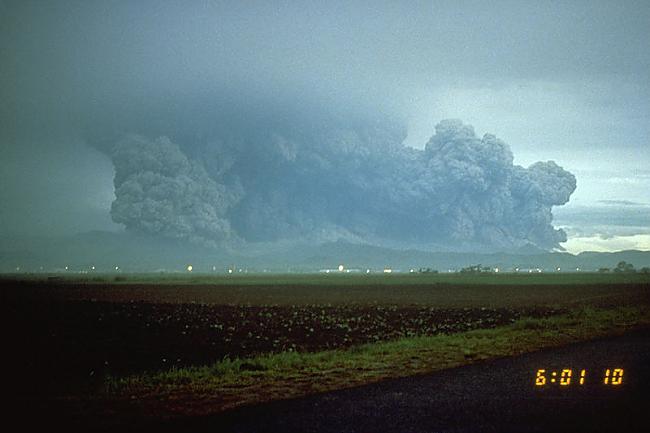 Par laimi nenotika vulkāna... Autors: Fosilija Pinatubo vulkāna izvirdums 1991.gadā