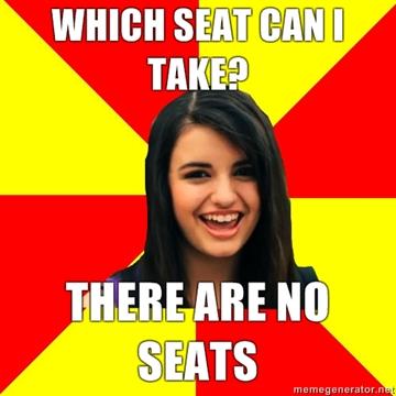  Autors: telly which seat can i take?