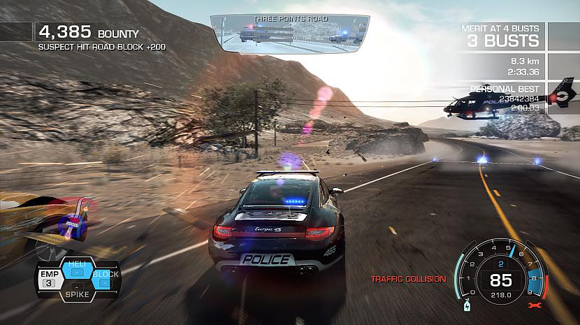 Helihopters ar izmestiem... Autors: Andzijs Apraksts par Need For Speed Hot Pursuit