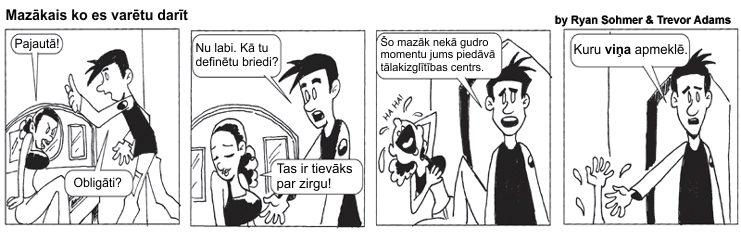  Autors: 4ofAkind Mazākais ko es varētu darīt (Komikss) 1. daļa