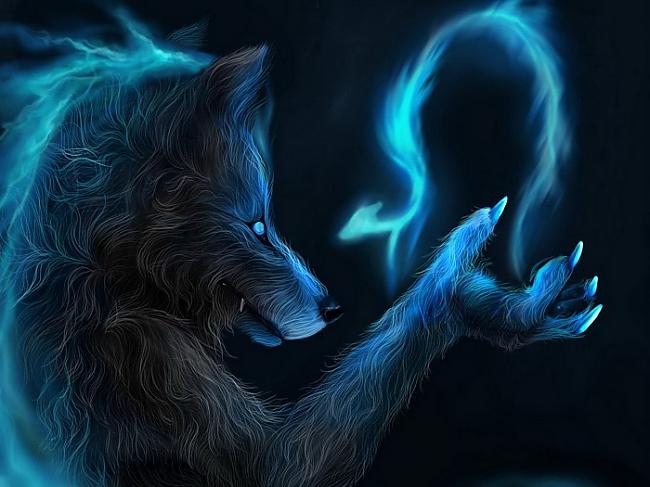 Šeit vilkacis runā ar zilu... Autors: doubleflame Vilkači