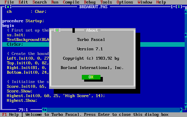 Turbo Pascal Programma ar kuru... Autors: kristap5678 Noderīgākās datorprogrammas!