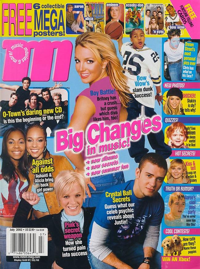 M magazine  July 2002 Autors: bee62 Britney Spears Magazines