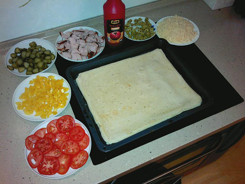 Te ir redzamas visas... Autors: kristapswishs Kā uztaisīt kantainu picu!