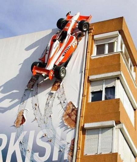 Turcijas F1 Grand Prix reklāma Autors: Karmen Kreatīvi izmantoti auto dažādās reklāmās.