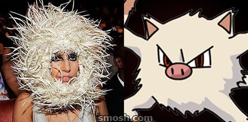 Lady Gaga  Mankey Autors: PEDOLĀCIS zvaigznes kas izskastās  ka pokemoni