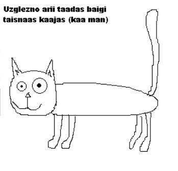  Autors: auzinieks Kā uzzīmēt kaķi?
