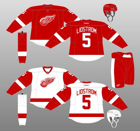 Detroit Red Wings Autors: axell99 2011-2012 gada sezonas NHL uniformas