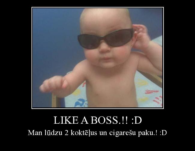  Autors: Ženādijs Like a boss.!! :d