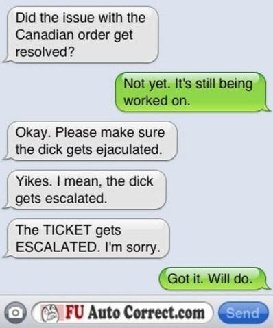  Autors: AwesomeOne autocorrect strikes again part 3