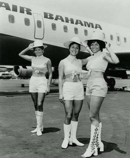 Septiņdesmitajos Air Bahamas... Autors: Banāns07 Unikālās uniformas