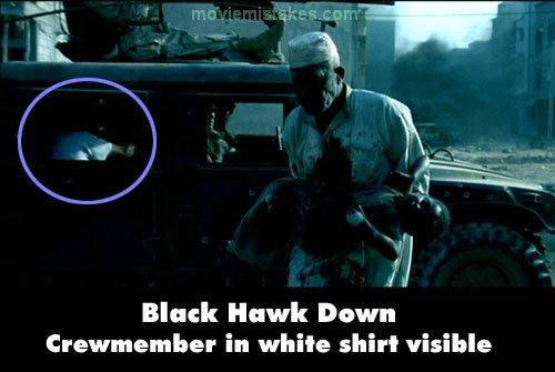 Black Hawk Down Autors: lāsmaM Filmu kļūdas