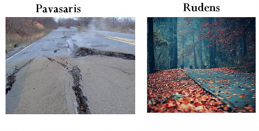 Pavasarī ceļi sāk plaisāt un... Autors: Fosilija Pavasaris vs rudens