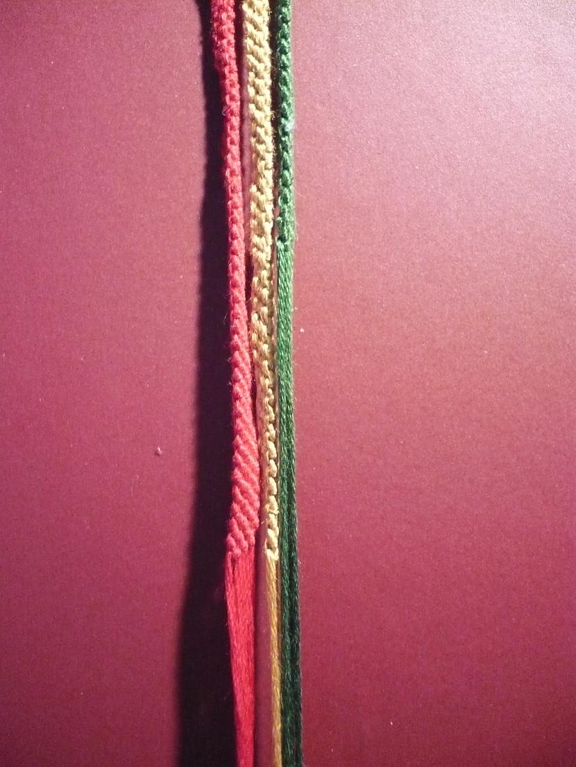 pielīdzinam vēl puse Autors: Fosilija Friendship Bracelets:Kā uztaisīt thin multicolor bands?