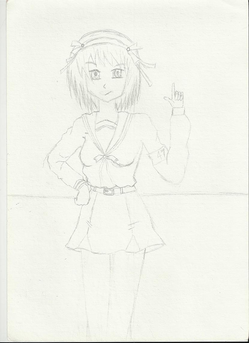 Viena no manām anime meitenēm... Autors: whitefox122 Mani zīmējumi part 1